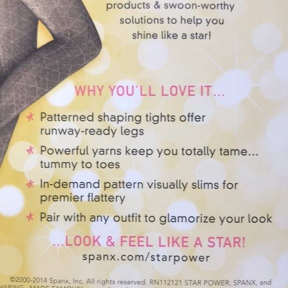 2 Pairs of Center Stage By Spanx Patterned Shaping Tights Size XL - Picture 6 of 8